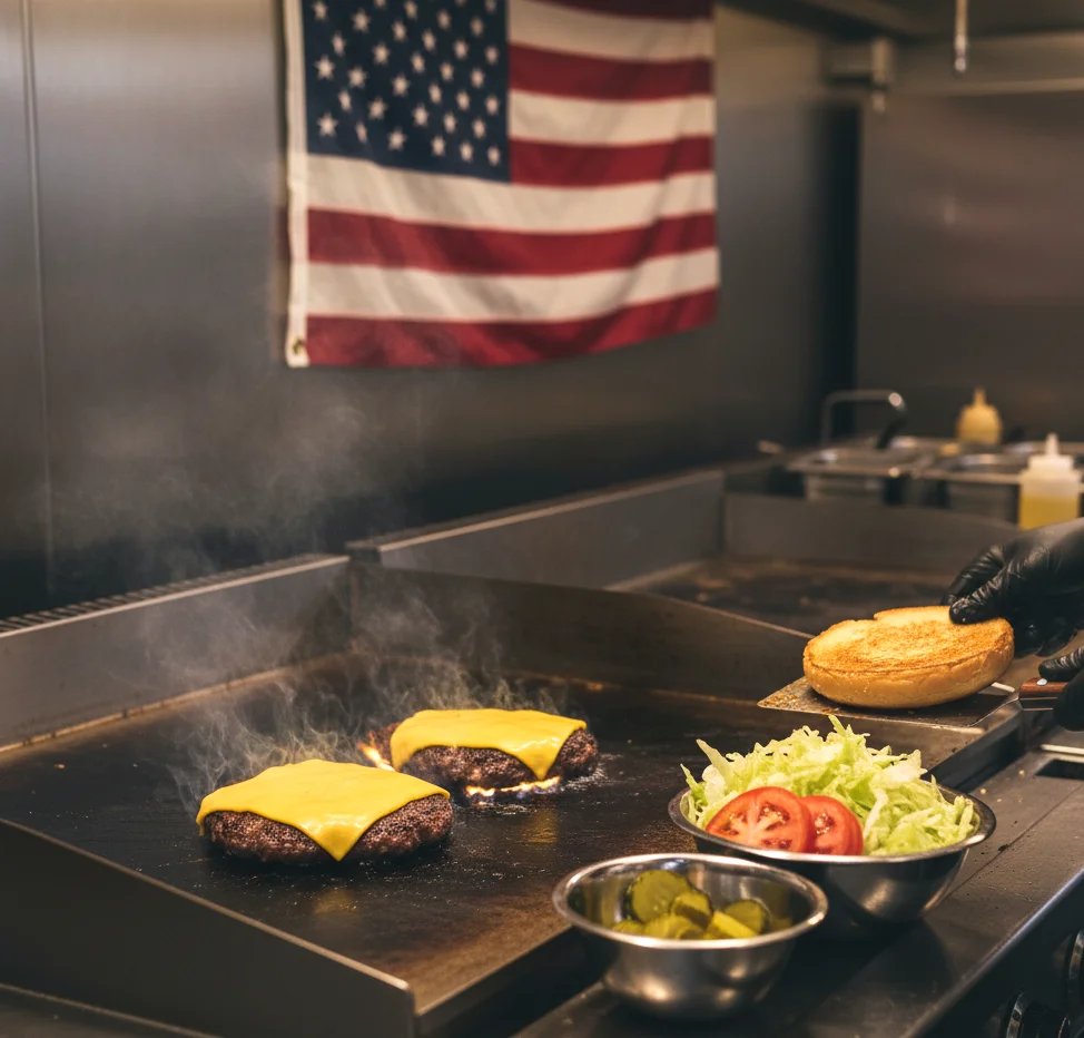 Cheeseburgers (classic American style) (2)