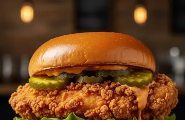 Chicken Sandwich (Chick-fil-A or Popeyes style)
